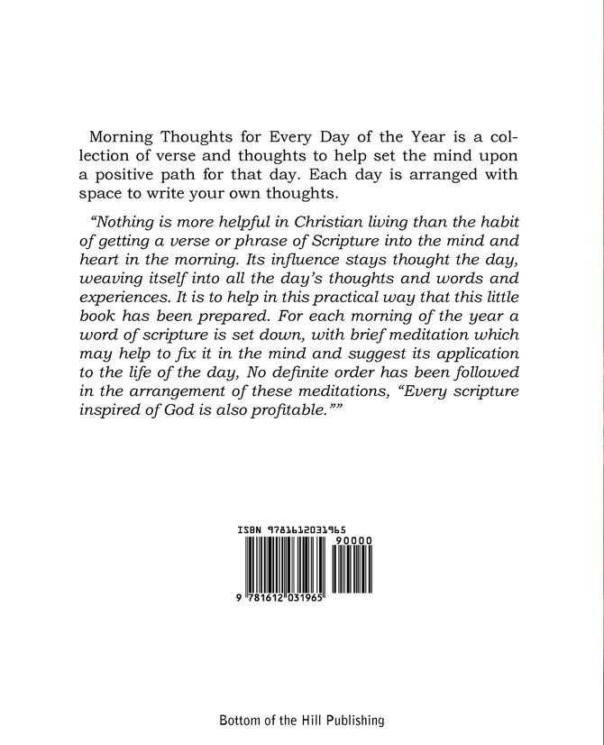 Morning Thoughts for Every Day of the Year