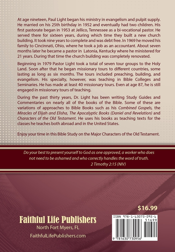 A Bible Study on the Major Bible Characters of the Old Testament