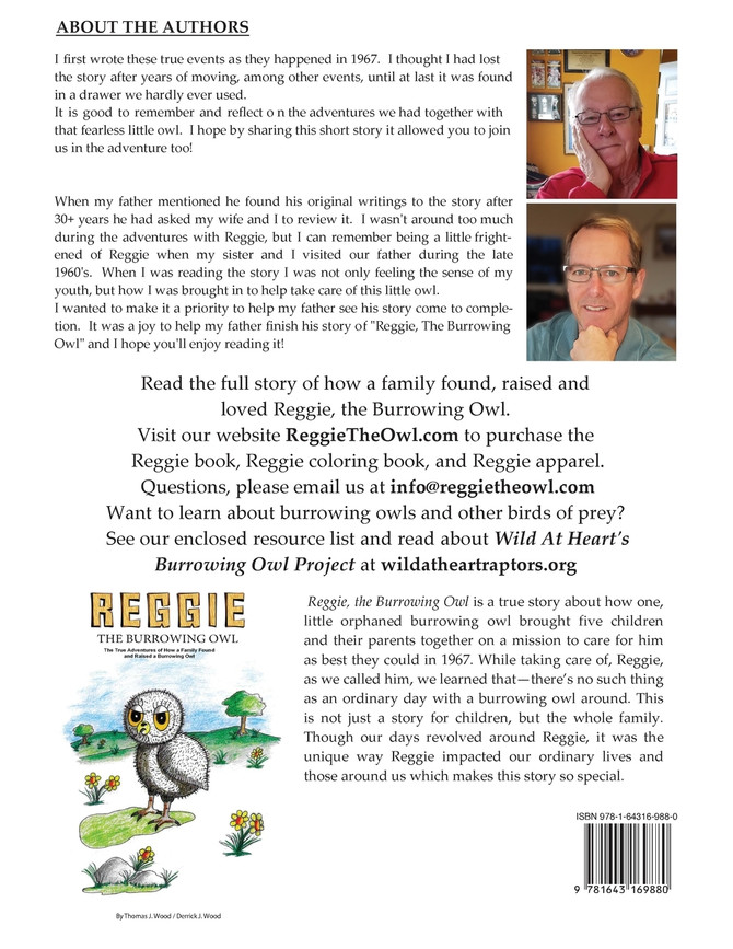 Reggie The Burrowing Owl Coloring Book