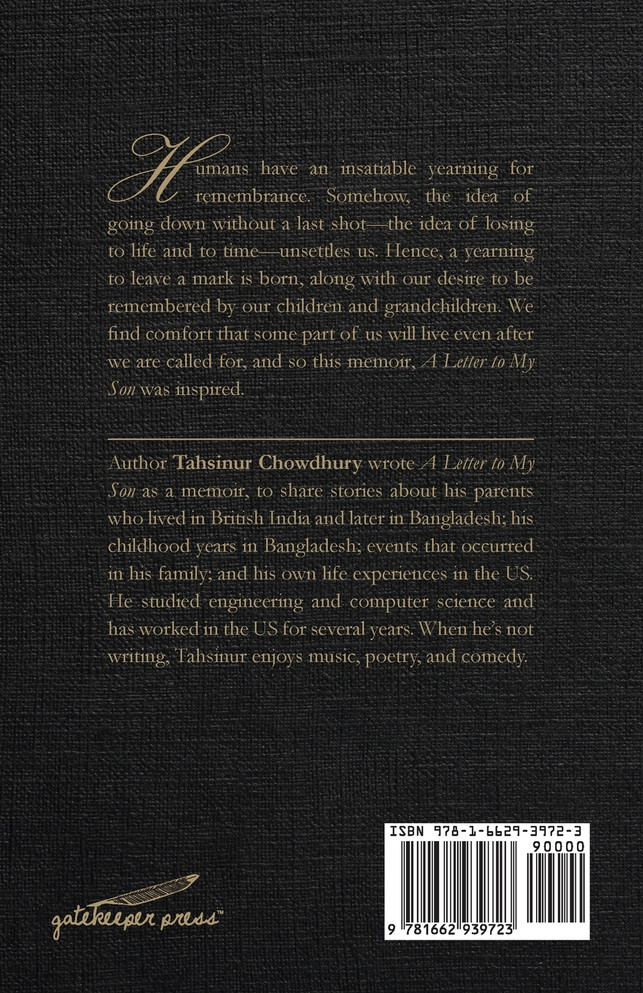 A Letter To My Son