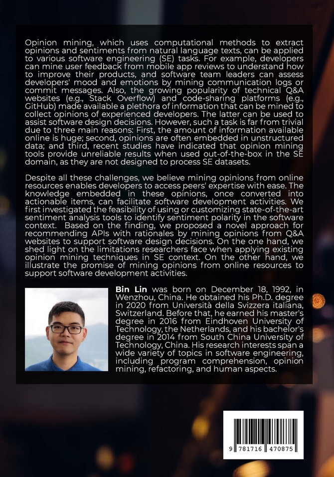 Opinion Mining for Software Development