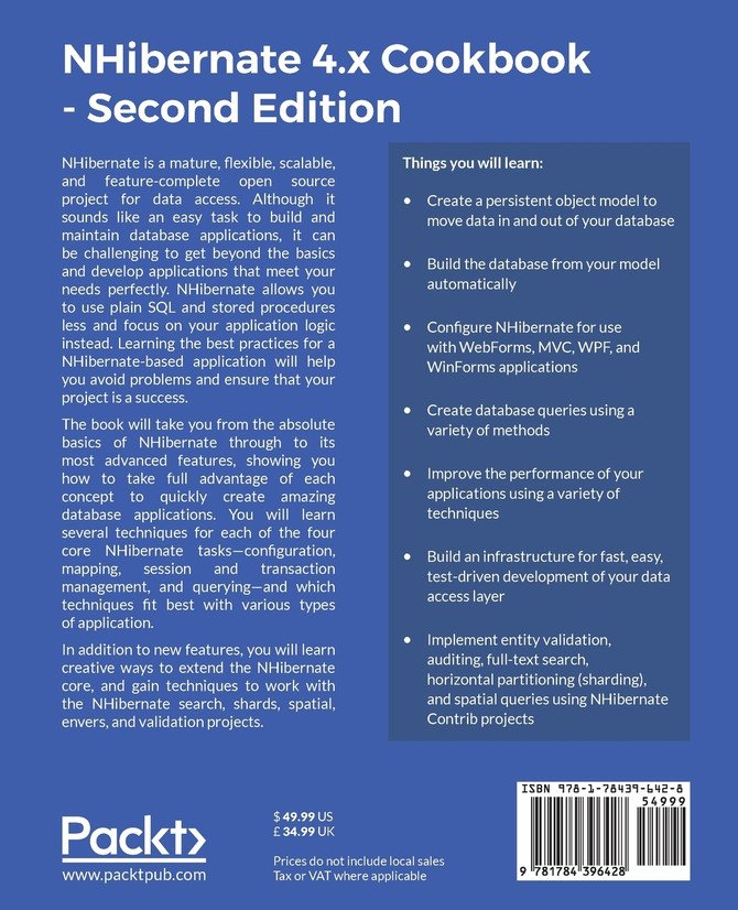 NHibernate 4.x Cookbook - Second Edition
