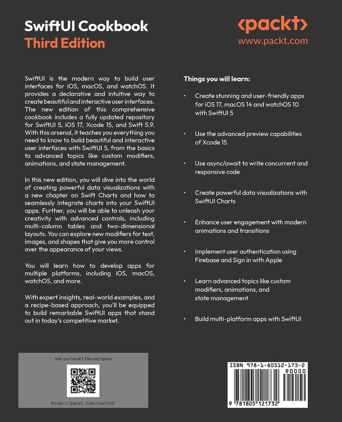SwiftUI Cookbook - Third Edition