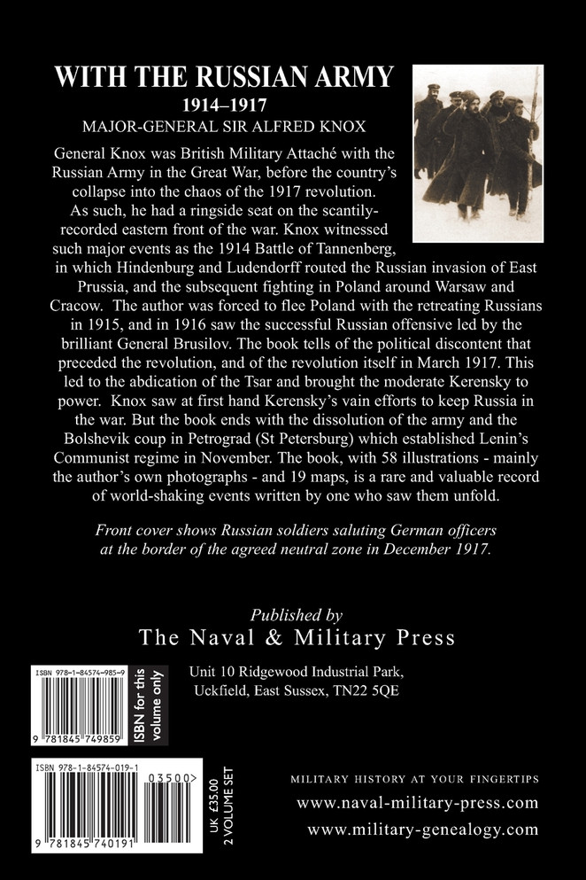 With the Russian Army 1914-1917 Volume 2