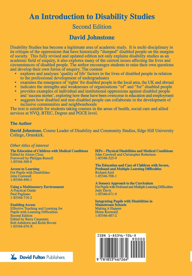 An Introduction to Disability Studies