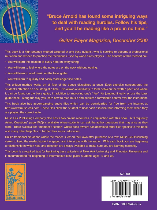 Single String Studes for Bass Guitar, Volume 1