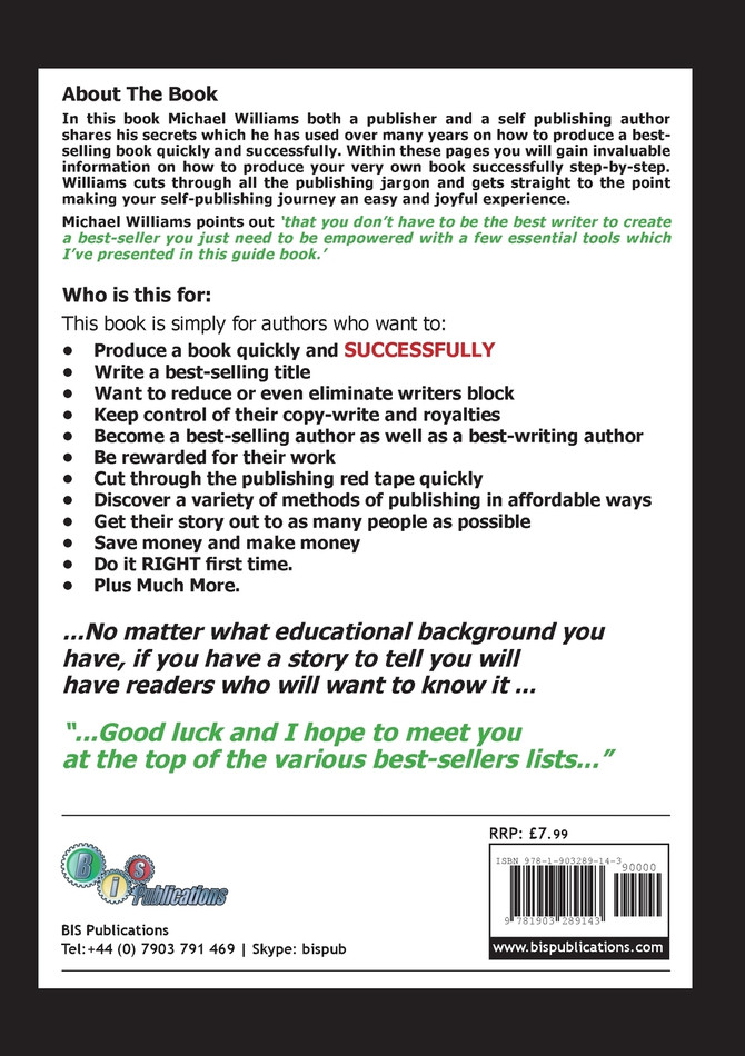 Self Publishing Successfully
