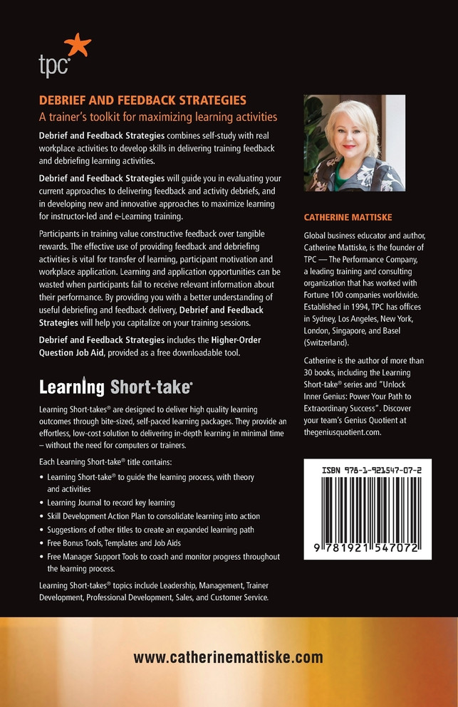 Debrief and Feedback Strategies