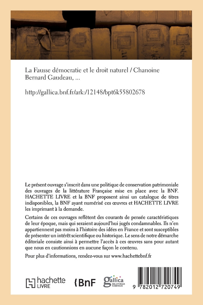 La "Fausse démocratie" et le droit naturel