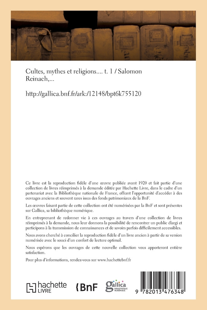 Cultes, mythes et religions, Tome 1