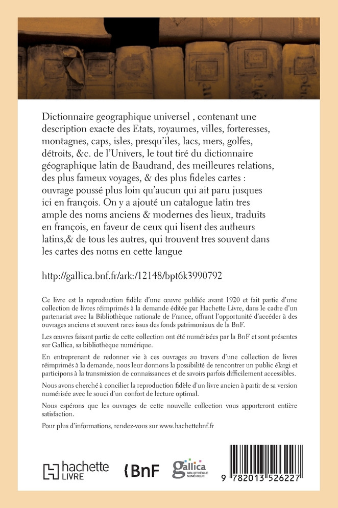 Dictionnaire geographique universel