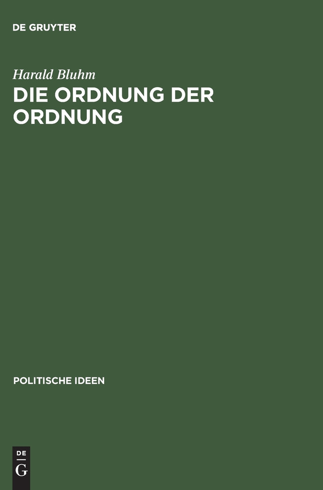 Die Ordnung der Ordnung
