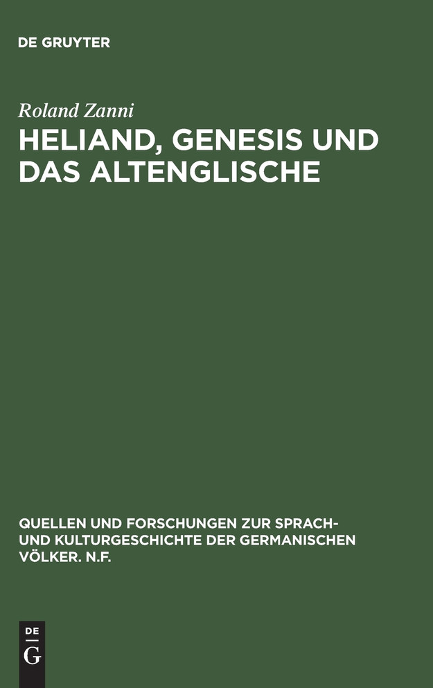Heliand, Genesis und das Altenglische