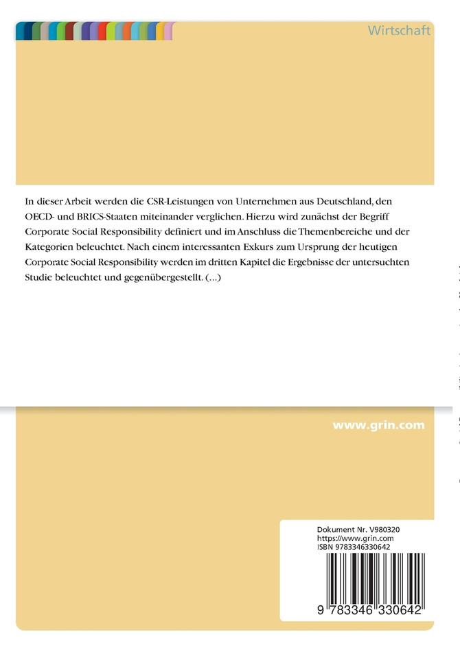 Corporate Social Responsibility im internationalen Vergleich