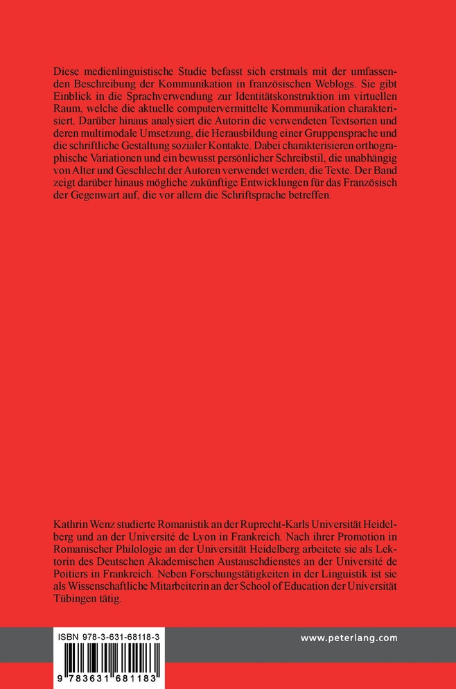 Bloguer sa vie. Franzoesische Weblogs im Spannungsfeld zwischen Individualitaet und Gruppenzugehoerigkeit