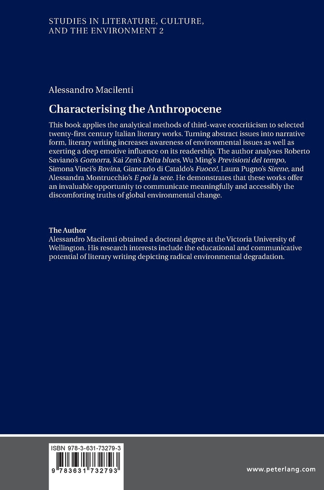 Characterising the Anthropocene