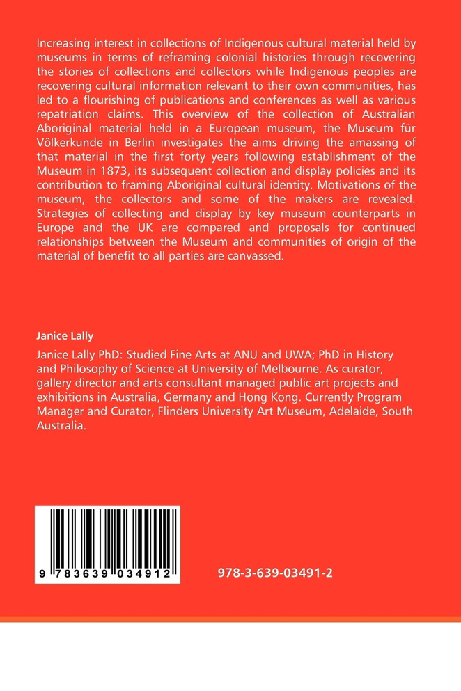 The Australian Aboriginal Collection in the Museum für Völkerkunde, Berlin