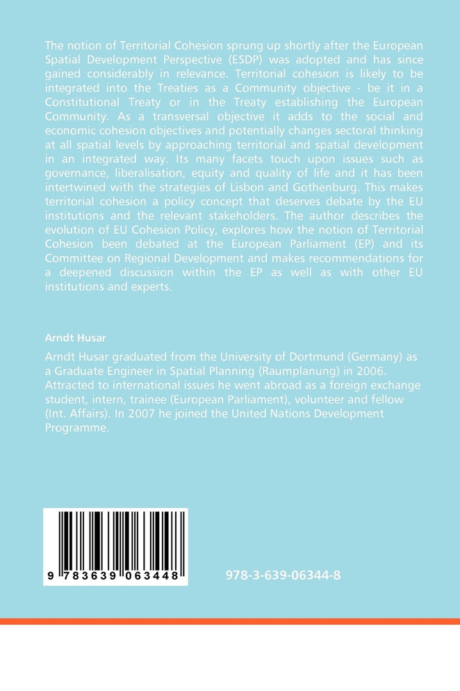 Towards Territorial Cohesion - The Role of the European Parliament