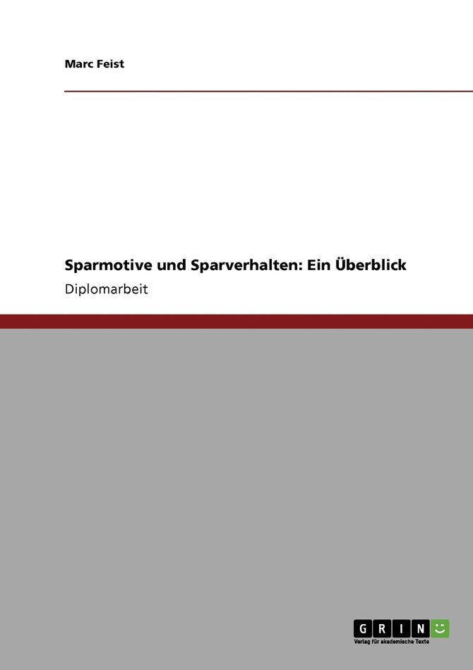Sparmotive und Sparverhalten