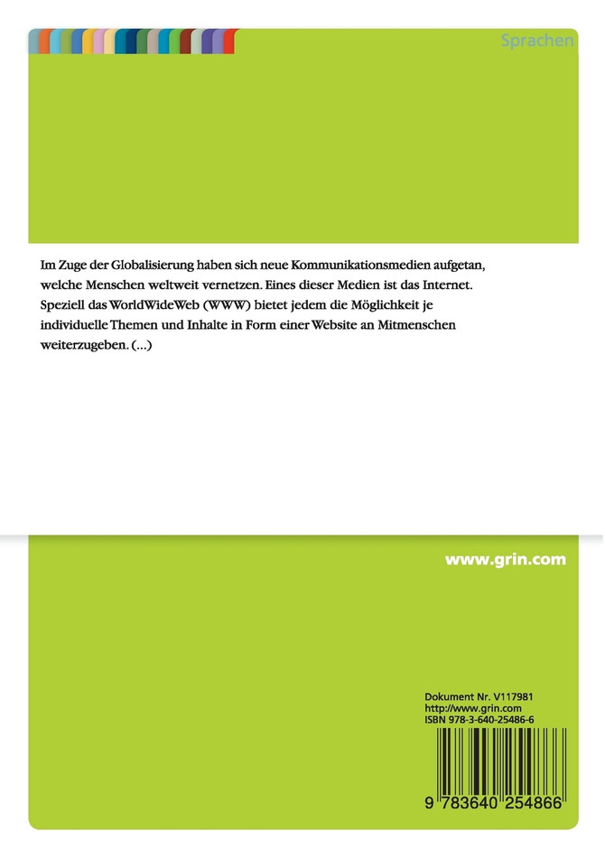 Komplexe Informationen über Websites - Eine Untersuchung zur Erläuterung von Coaching