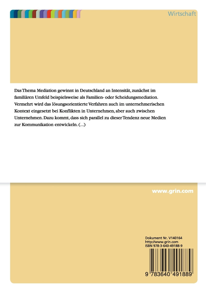 Mediation und Online-Mediation in Deutschland