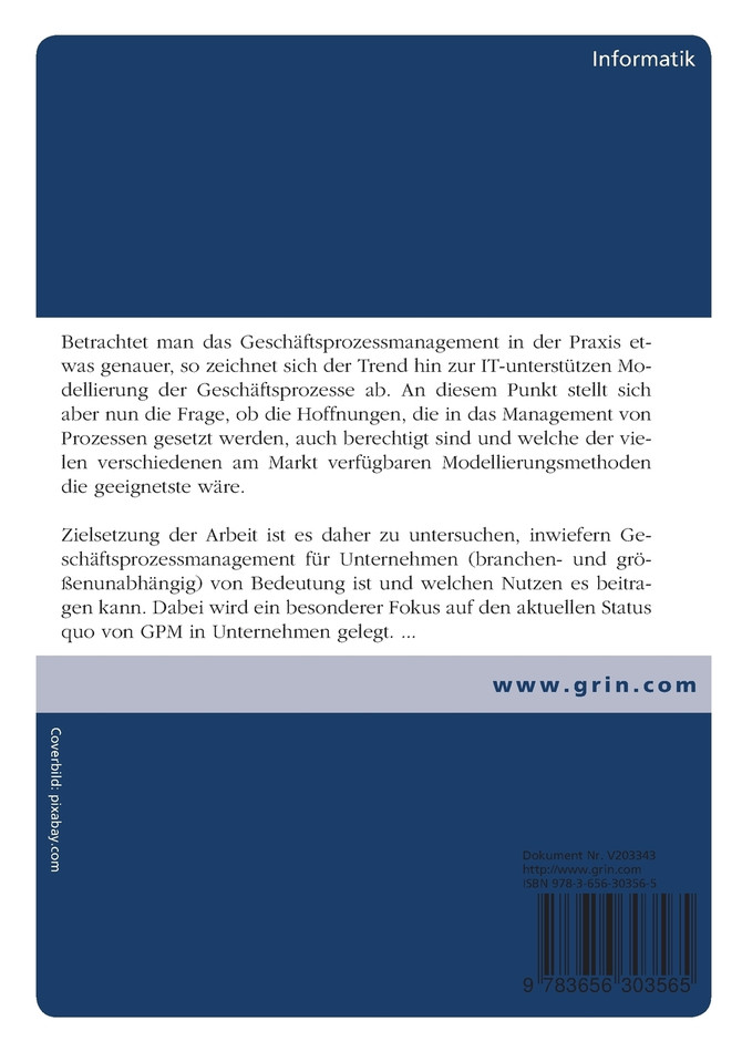 Geschäftsprozessmanagement und -modellierung