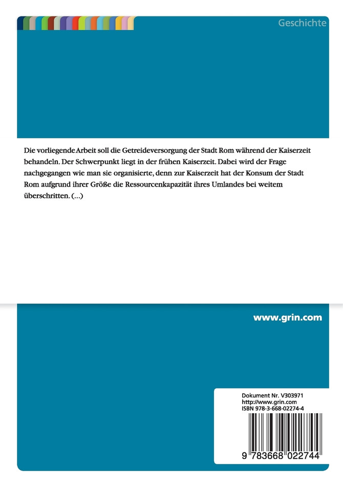 Getreideversorgung Roms zur Kaiserzeit