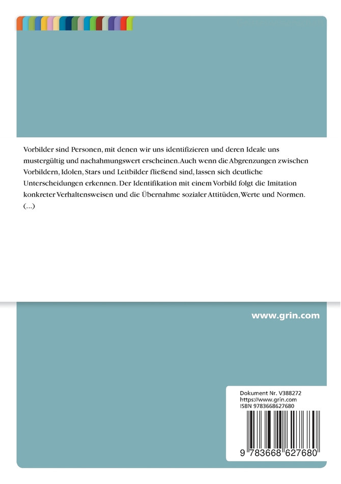 Vorbilder. Eine interdisziplinäre Untersuchung