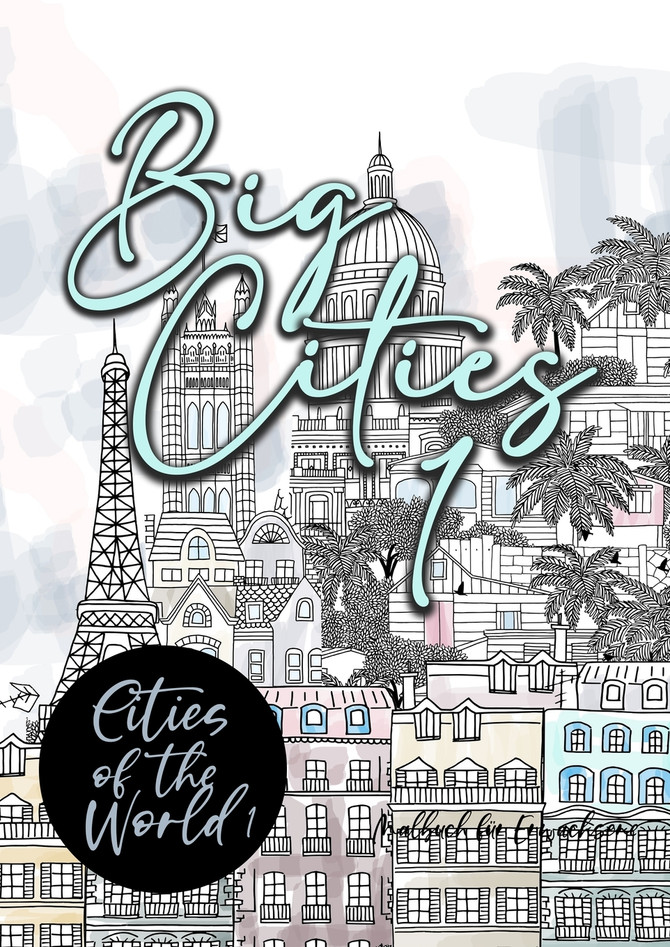 Big Cities Coloring Book for Adults | Cities of the World 1