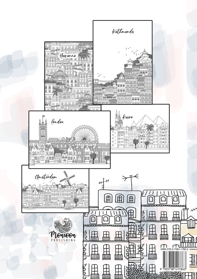 Big Cities Coloring Book for Adults | Cities of the World 1