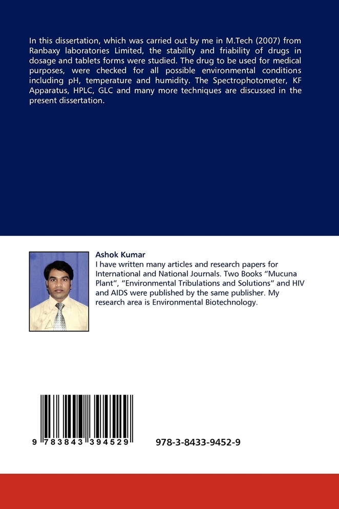Stability Study of Drug Products