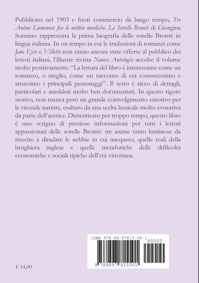 Tre Anime Luminose fra le nebbie nordiche. Le Sorelle Brontë