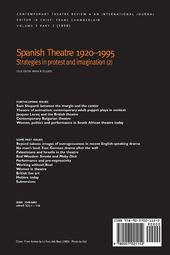 Spanish Theatre 1920 - 1995
