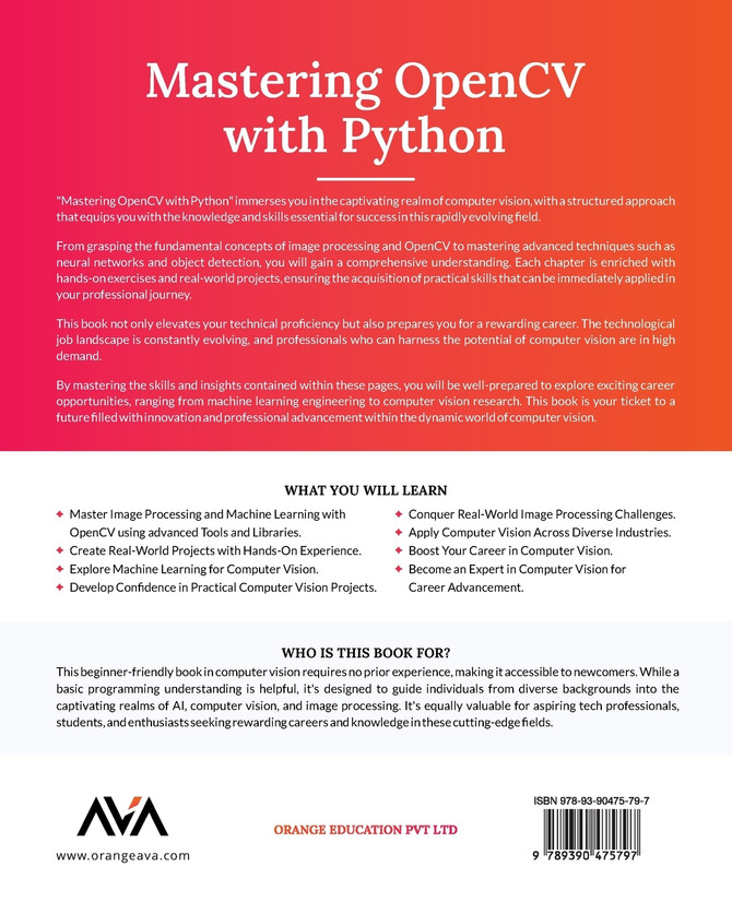 Mastering OpenCV with Python