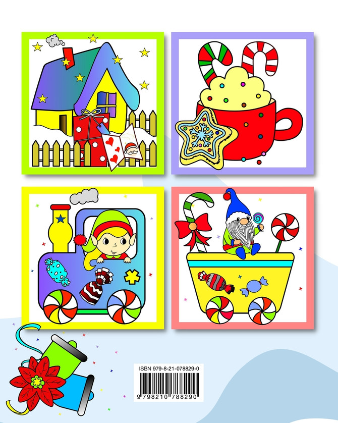 शीतकालीन रंग पुस्तक छोटे बच्चों के लिए