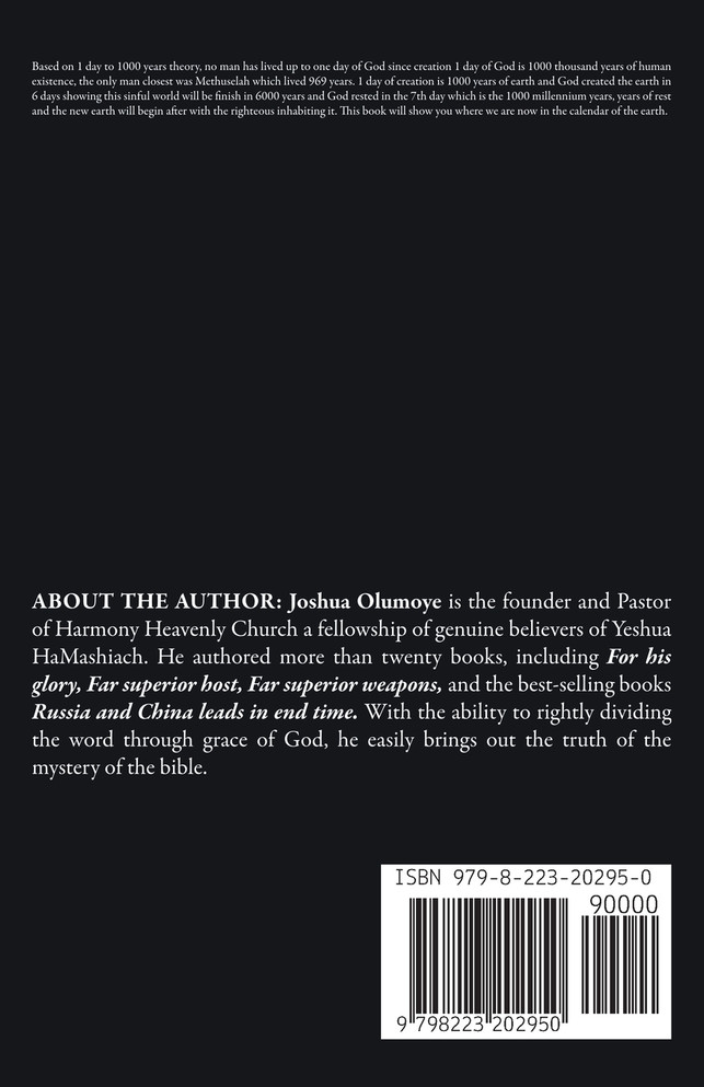 Creation(In Relation to End Time, Science & Evolution)