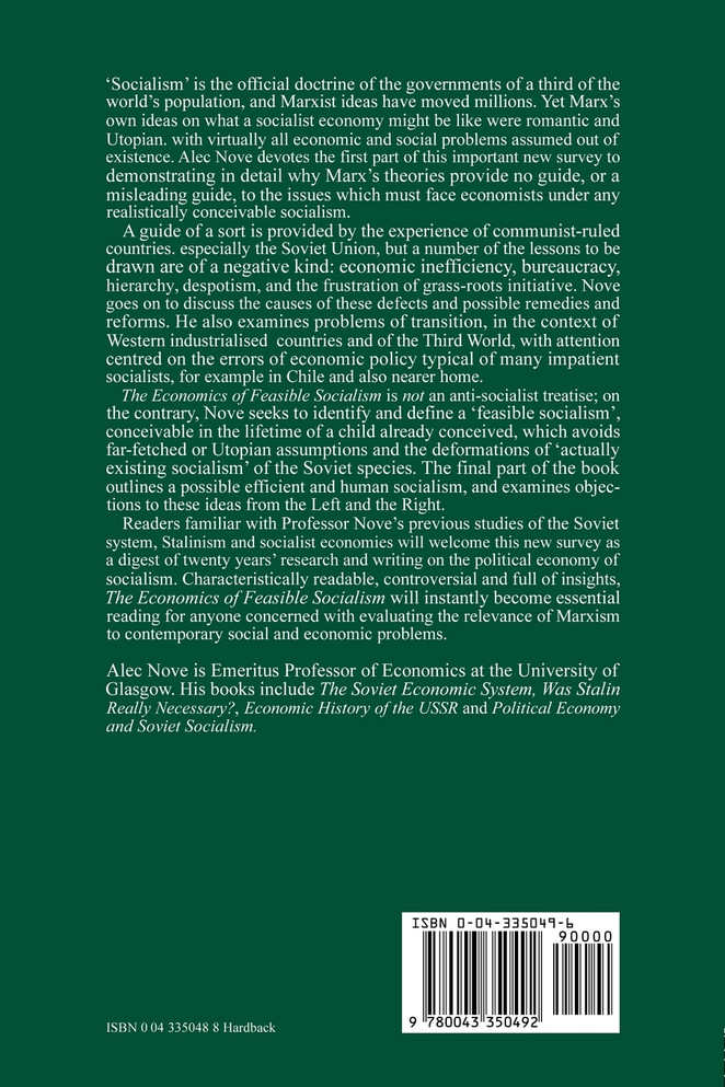 The Economics of Feasible Socialism