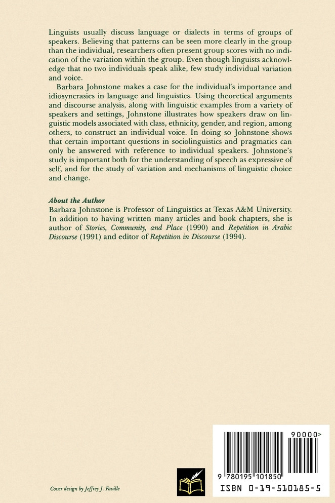 The Linguistic Individual