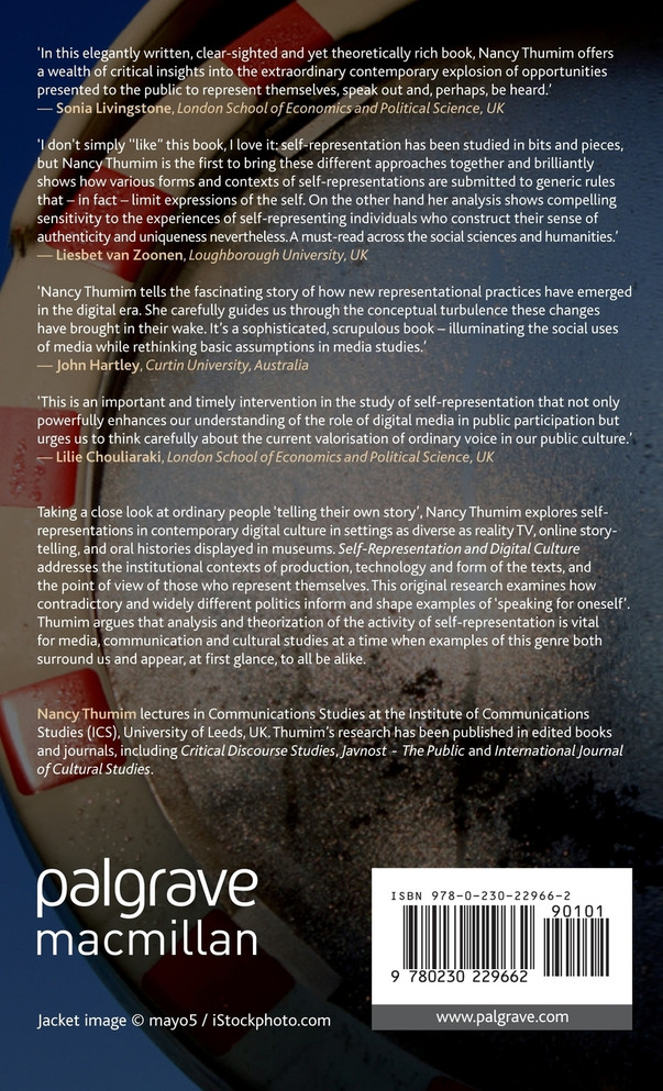 Self-Representation and Digital Culture