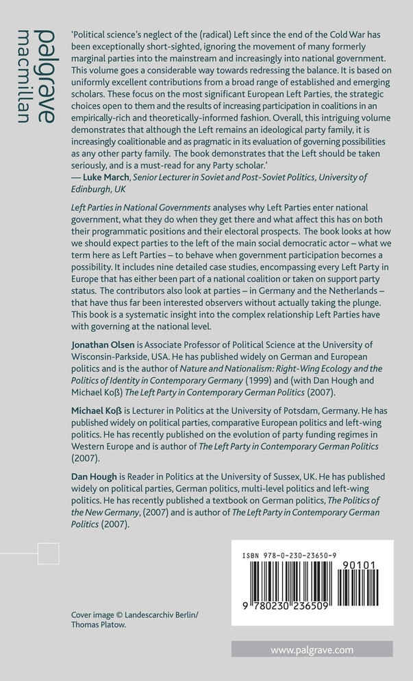 Left Parties in National Governments