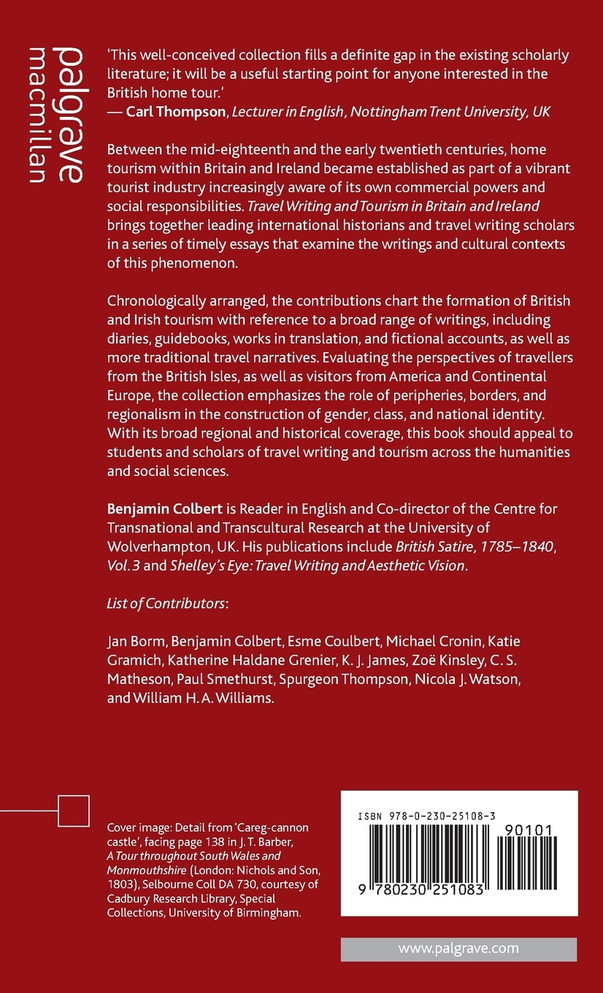 Travel Writing and Tourism in Britain and Ireland