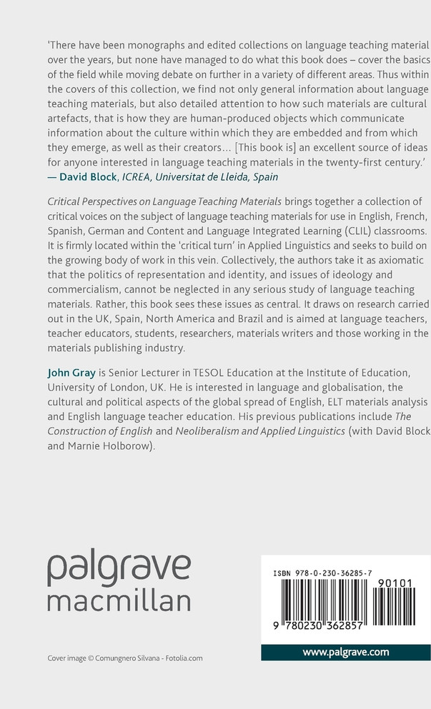 Critical Perspectives on Language Teaching Materials