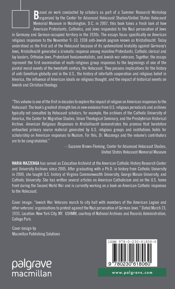 American Religious Responses to Kristallnacht