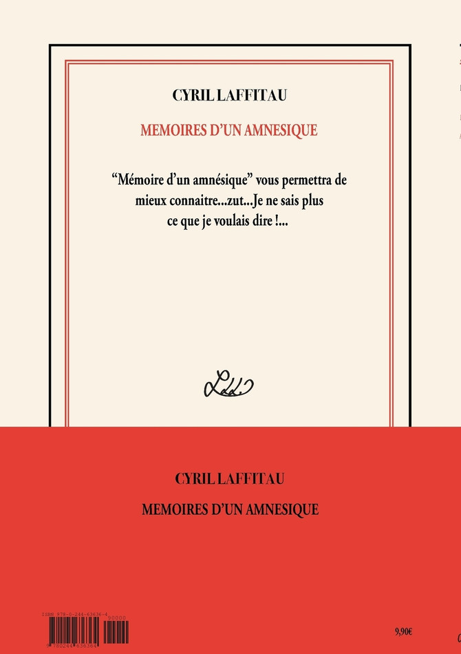 Mémoires d'un amnésique