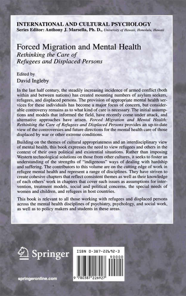 Forced Migration and Mental Health