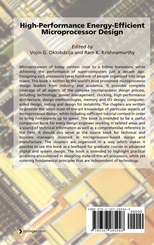 High-Performance Energy-Efficient Microprocessor Design