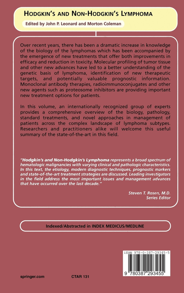 Hodgkin's and Non-Hodgkin's Lymphoma