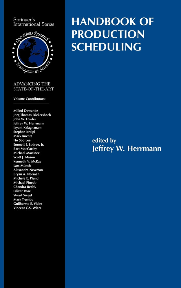 Handbook of Production Scheduling