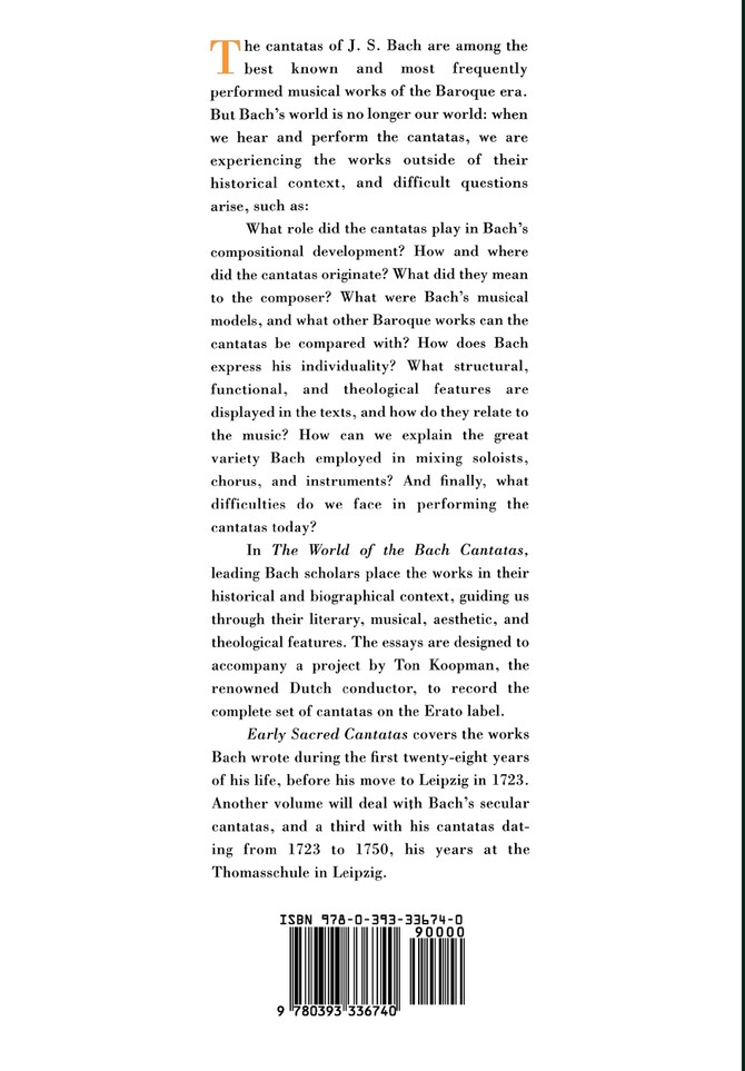The World of the Bach Cantatas