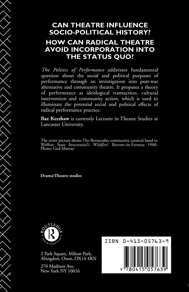 The Politics of Performance